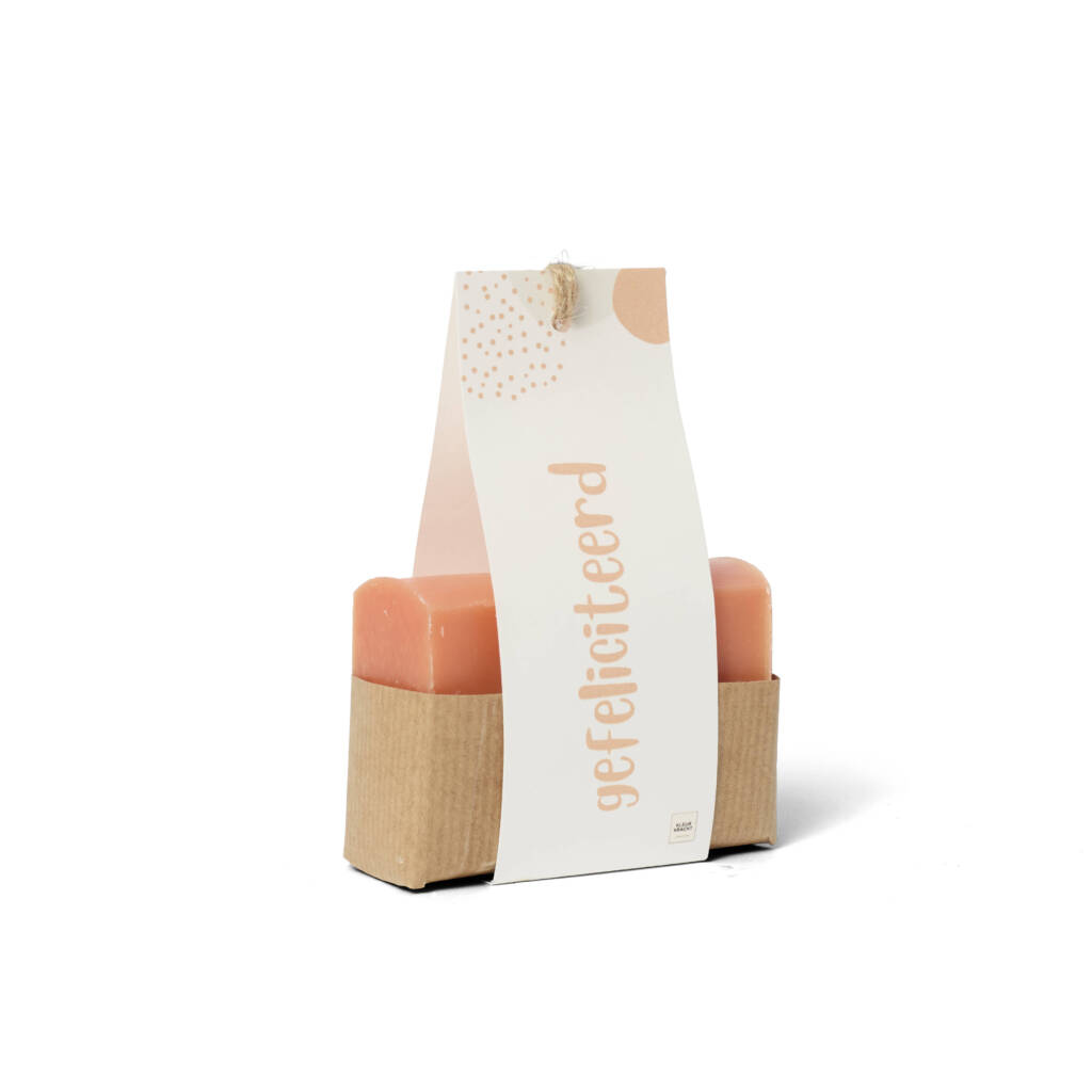 Zeepstuk oranje gefeliciteerd