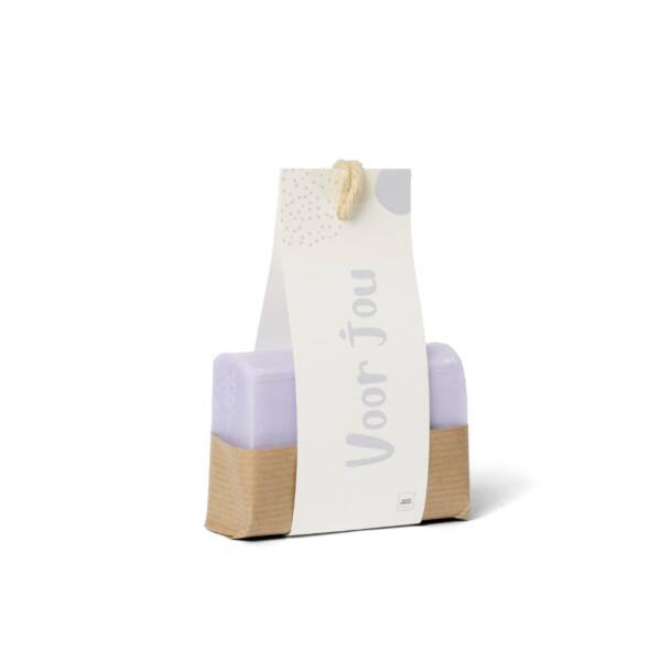 Zeepstuk lila Voor jou